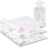 Муселинови Пелени 80х80 См 3бр Panda Pink Interbaby