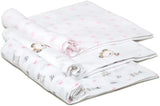 Муселинови Пелени 80х80 См 3бр Panda Pink Interbaby