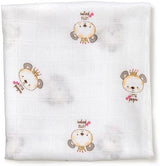 Муселинови Пелени 80х80 См 3бр Panda Pink Interbaby
