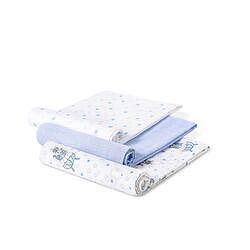 Муселинови Пелени 80х80 См 3бр Paracaidista Blue Interbaby