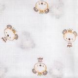 Муселинови Пелени 80х80 См 3бр Panda Blue Interbaby