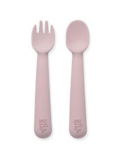 Комплект Силиконови Прибори За Хранене Dark Pink Interbaby
