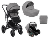 Комбинирана Количка 3В1 С Твърд Кош Irene Light Grey 2024 - Комбинирани Колички - Kikkaboo - BebeMama
