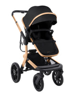 Комбинирана Количка 3В1 С Твърд Кош Irene Black 2024 --- BebeMama