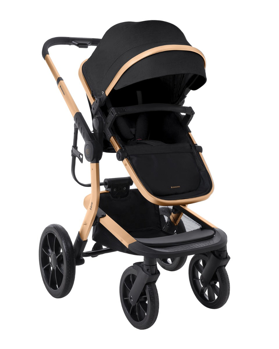 Комбинирана Количка 3В1 С Твърд Кош Irene Black 2024 --- BebeMama