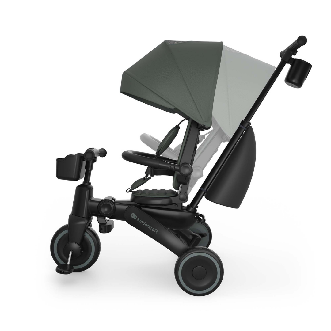 Jazz 3 Сгъваема Триколка Зелена Kinderkraft