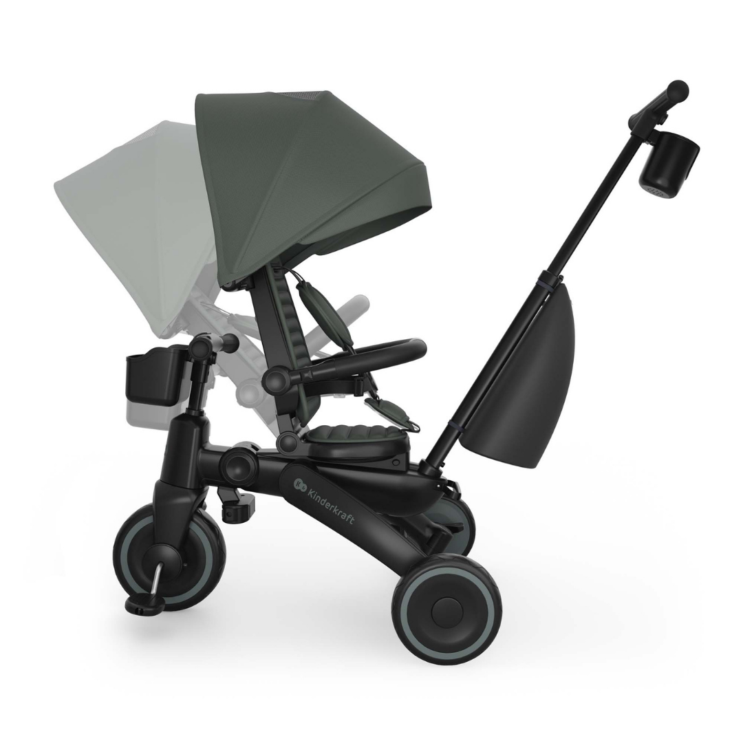 Jazz 3 Сгъваема Триколка Зелена Kinderkraft