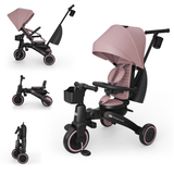Jazz 3 Сгъваема Триколка Розова Kinderkraft