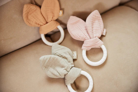 Бебешка Гризалка Bunny Ears Wild Rose Jollein