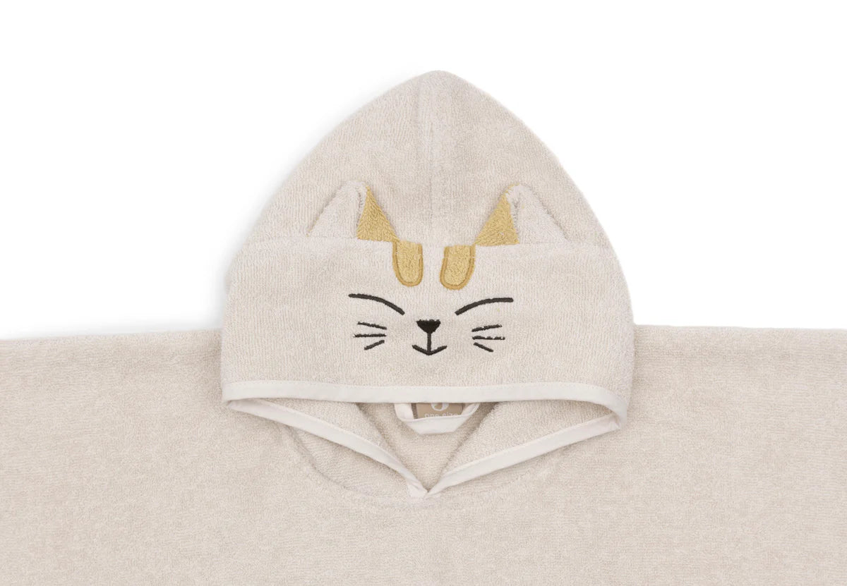 Бебешка Хавлия Пончо За Баня 75х75 См Charlie Cat Sand Jollein