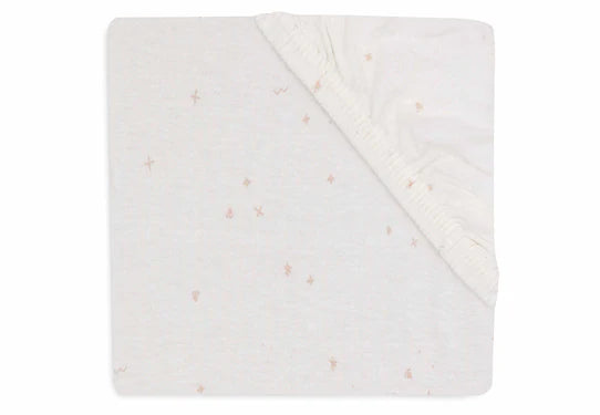 Jollein Twinkling Wild Rose Jersey lepedő 60x120 cm