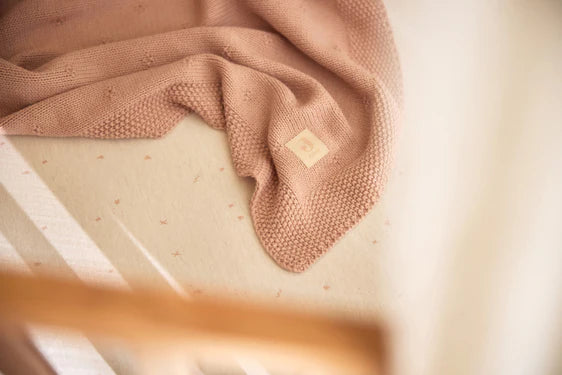 Jollein Twinkling Wild Rose Jersey lepedő 60x120 cm