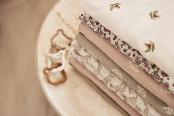 Бебешки Чаршаф Jersey 70x140 75x150cm Twig Wild Rose Jollein