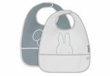 Бебешки Непромокаем Лигавник 2 Бр. Miffy Peekaboo Sea Green Jollein
