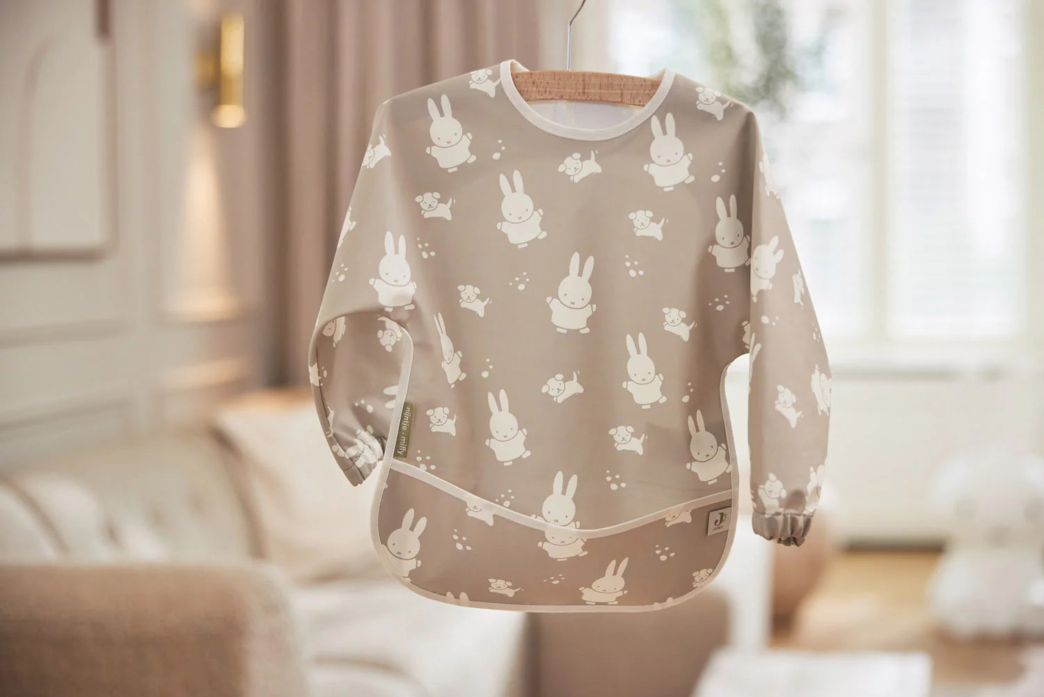 Бебешки Непромокаем Лигавник С Ръкави Miffy & Snuffy Olive Green Jollein