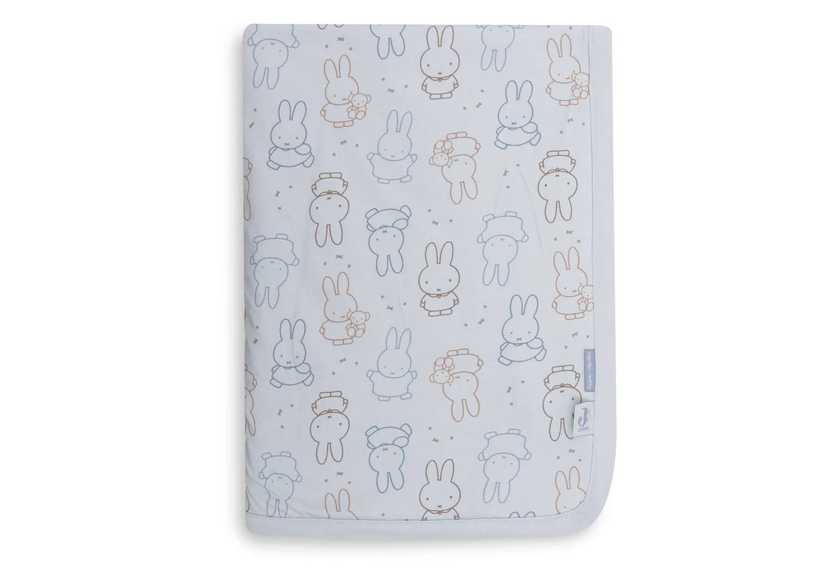 Бебешко Одеяло 75х100 См Miffy Moments Cloudy Blue Jollein