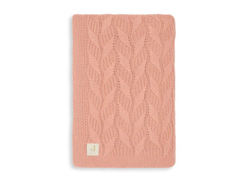 Бебешко Плетено Одеяло 100х150 См Spring Knit Rosewood Jollein