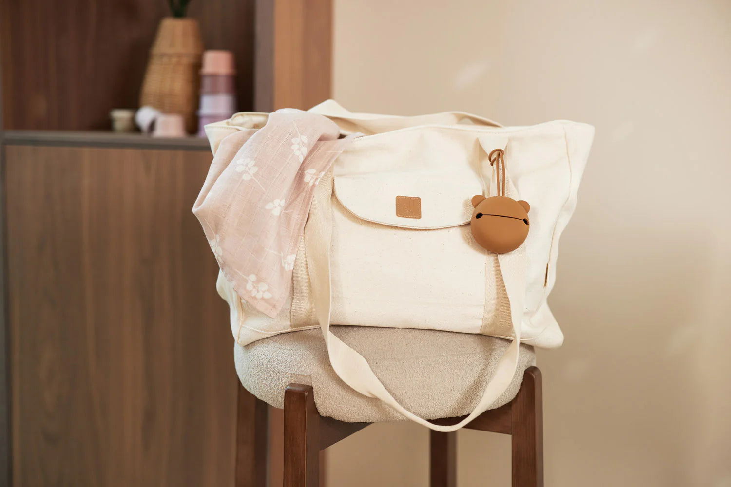 Чанта За Пелени И Аксесоари Twill Natural Jollein