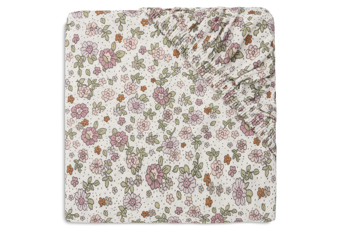 Чаршаф 60 120 См Jersey Retro Flowers Jollein
