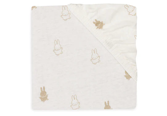 Feszített lepedő 60x120 cm Happy Miffy Nougat Jollein