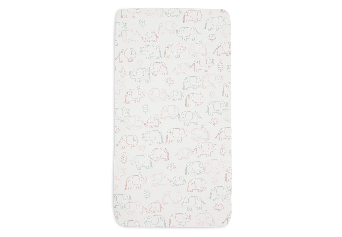 Чаршаф С Ластик 60 120 См Jersey Elephant Tales Jollein