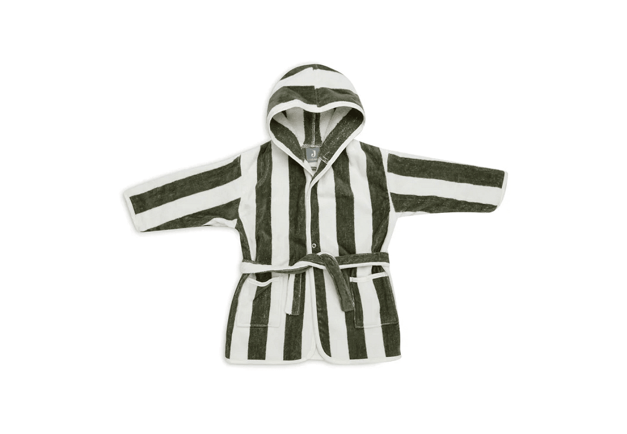 Детски Халат За Баня Stripe (1 2 Г.) Leaf Green Jollein