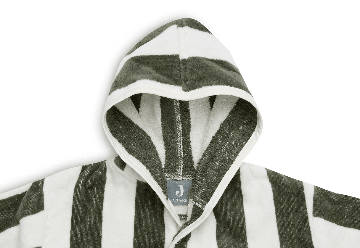 Детски Халат За Баня Stripe (1 2 Г.) Leaf Green Jollein