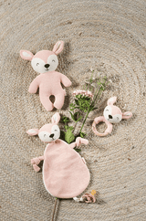Кърпа Утешител За Залъгалка И Гушкане Deer Pale Pink Jollein