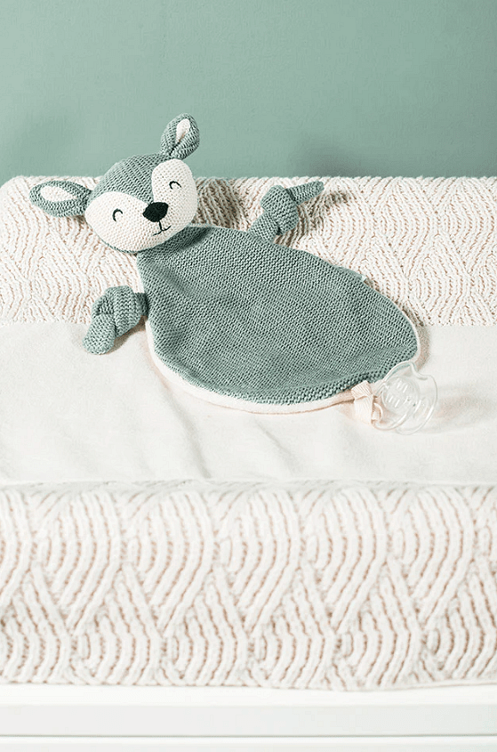 Кърпа Утешител За Залъгалка И Гушкане Deer Ash Green Jollein