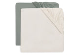 Комплект Чаршафи С Ластик 60 120 См. 2 Бр. Sea Green & Ivory Jollein