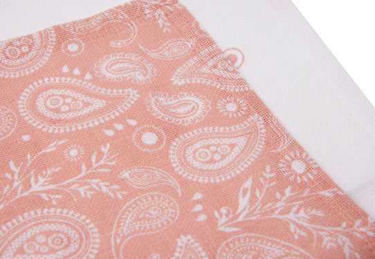 Комплект Муселинови Кърпи 31 X 31 См. 2 Бр. Hydrofiel Paisley Halo Rosewood Gots Jollein