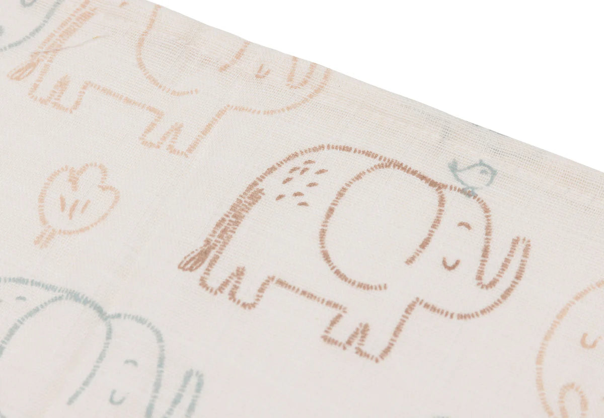 Комплект Муселинови Кърпи 31 31см. 3бр. Elephant Tales Jollein