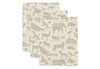 Комплект Муселинови Кърпи Спарчета 15 X 20 См. 3 Бр. Animals Olive Green Jollein