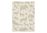 Комплект Муселинови Кърпи Спарчета 15 X 20 См. 3 Бр. Animals Olive Green Jollein