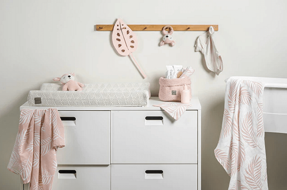 Комплект Муселинови Кърпи Спарчета За Почистване 15 Х 20 См. 3 Бр. Nature Pale Pink Jollein