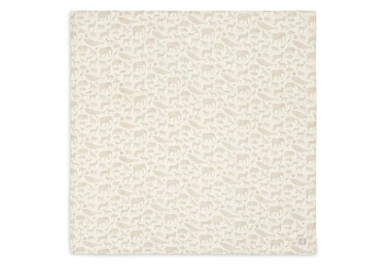 Комплект Муселинови Пелени 115 X 115 См. 2 Бр. Animals Nougat Jollein