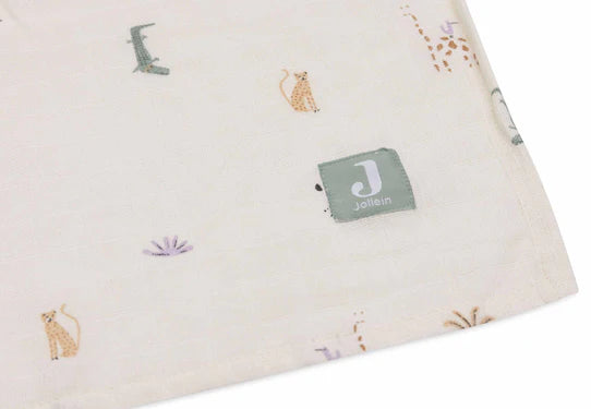 Комплект Муселинови Пелени 115 X 115 См. 2 Бр. Jungle Jambo Jollein