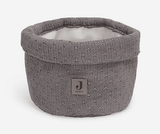 Jollein Bliss Knit tárolókosár kiegészítőkhöz, Storm Grey