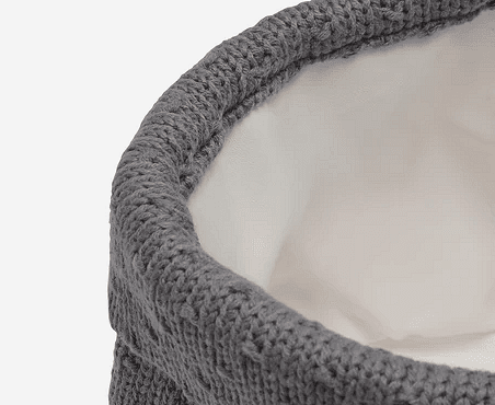 Jollein Bliss Knit tárolókosár kiegészítőkhöz, Storm Grey