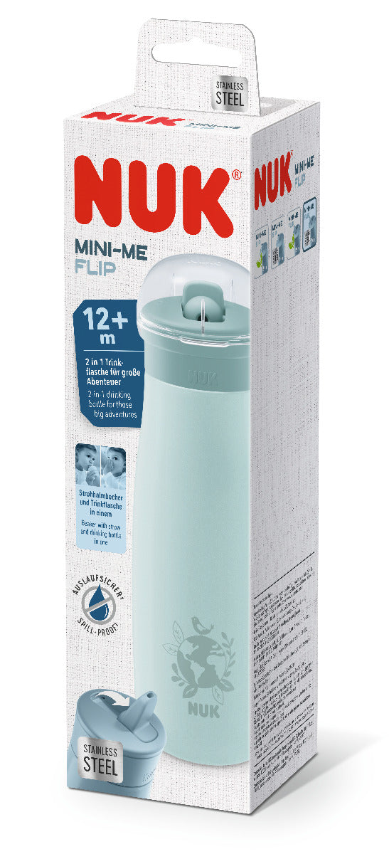 Чаша Mini-Me Flip Stainless 500Мл. Глобус - Чаши - Nuk - BebeMama