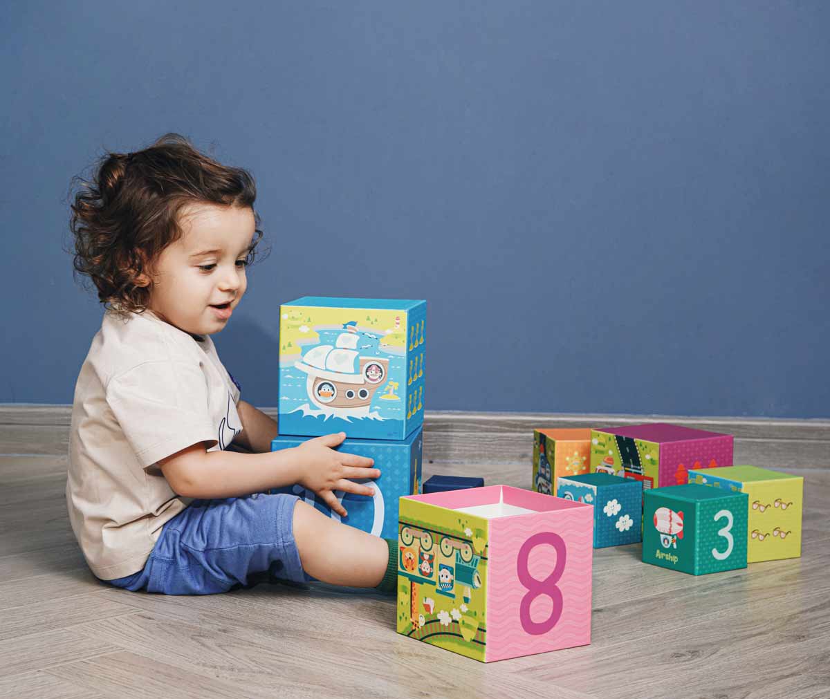 Картонени Кубчета За Редене - Транспортни Средства --- BebeMama