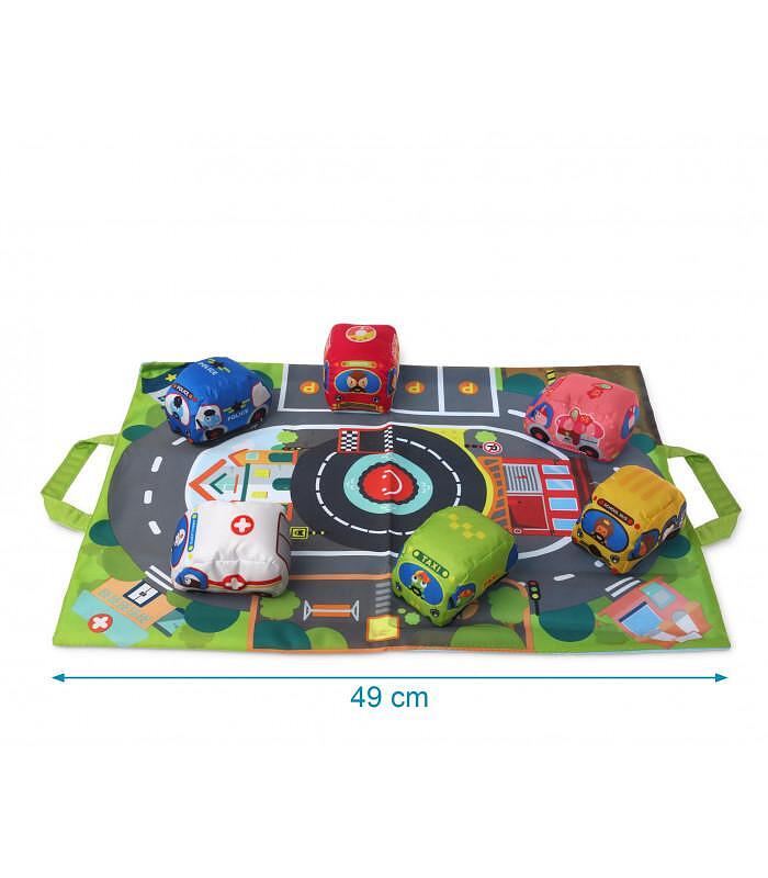 Детско Килимче За Игра С Колички 32х26х8см 3215 Kiokids