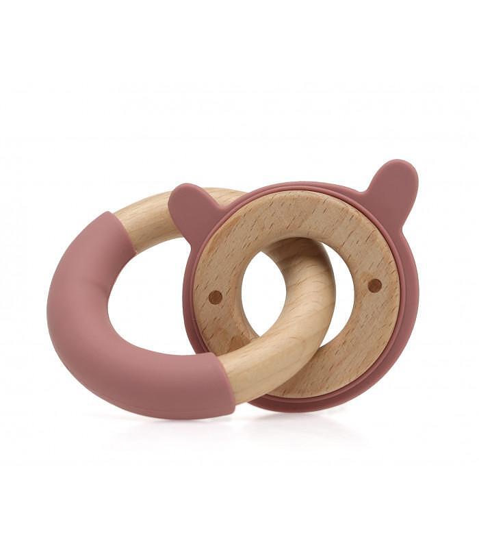 Kiokids Nyuszi Rágóka, rózsaszín, 7 cm, 3234
