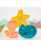 Бебешка Дървена Дрънкалка 8см Sea Animals 2725 Kiokids