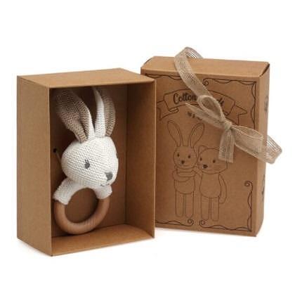 Бебешка Гризалка Дрънкалка Зайче 3109 Kiokids