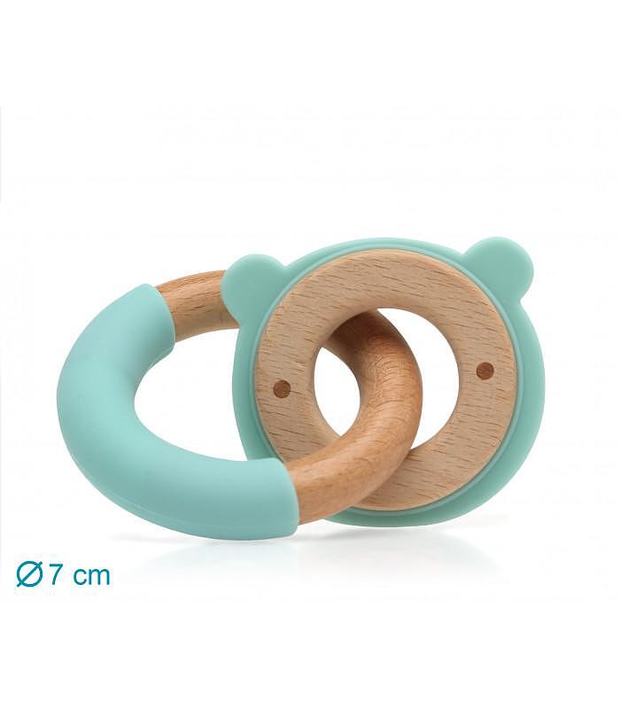 Бебешка Гризалка Bear 7 См Зелена 3233 Kiokids
