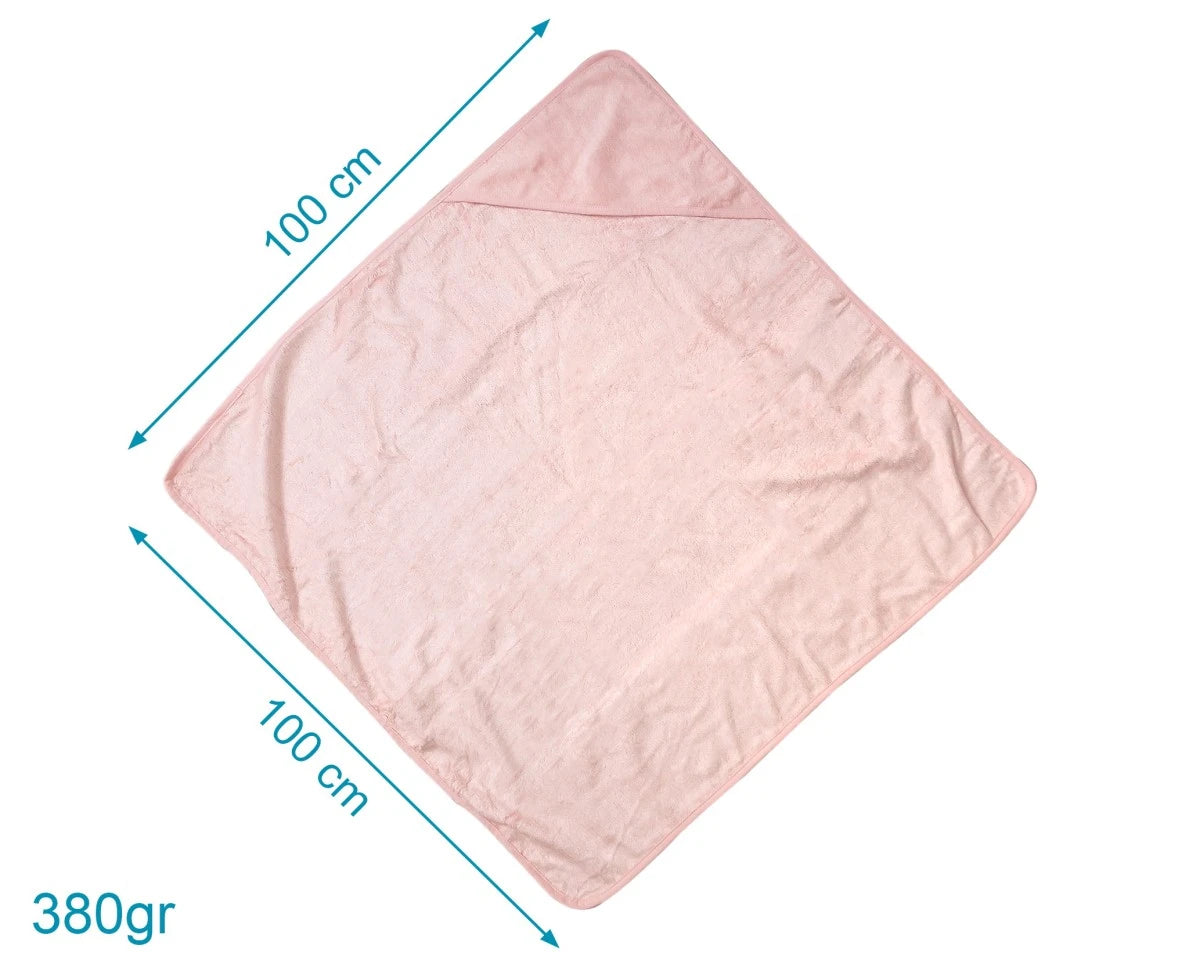Бебешка Хавлия 100x100 См. Bamboo Pink Kiokids
