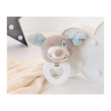 Бебешка Плюшена Дрънкалка Куче Син 13 См 3373 4 Kiokids