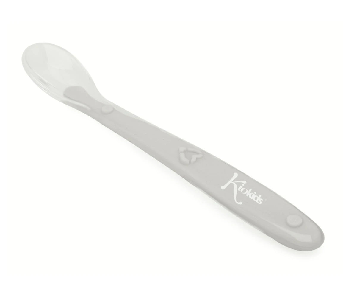 Бебешка Силиконова Лъжичка Grey 03812 8 Kiokids