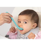 Бебешка Силиконова Лъжичка Синя 03198 Kiokids